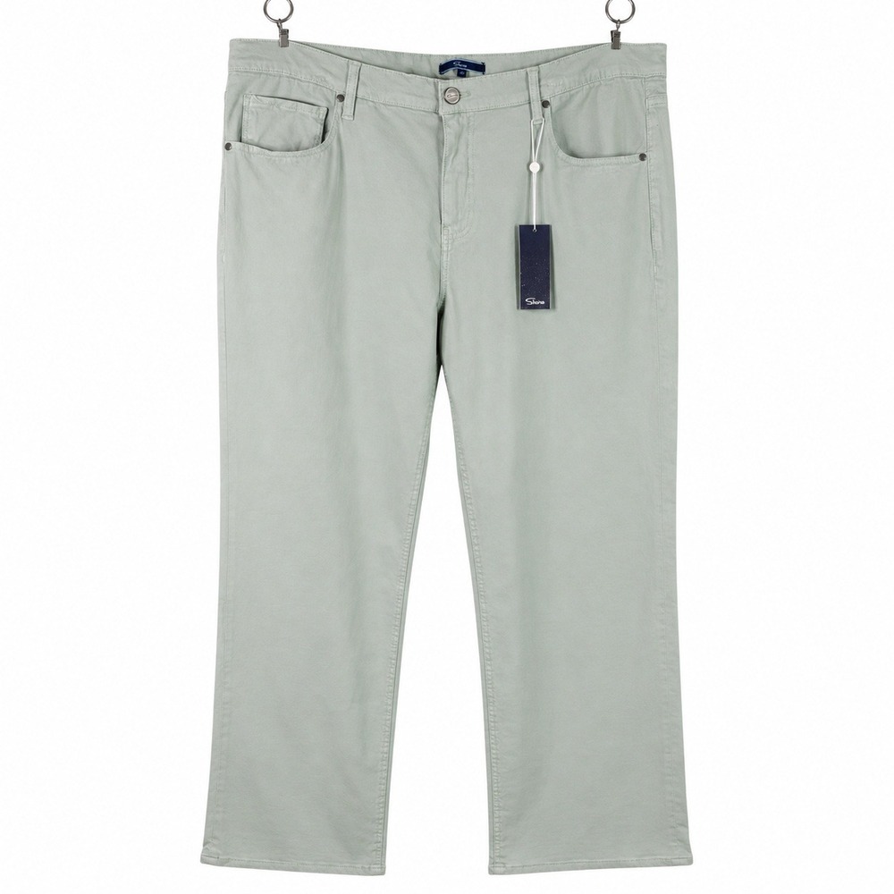 Shore Brand Mens 40x32 Straight Leg Canvas Pants Sage Green Coastal Casual NWT - Picture 2 of 6